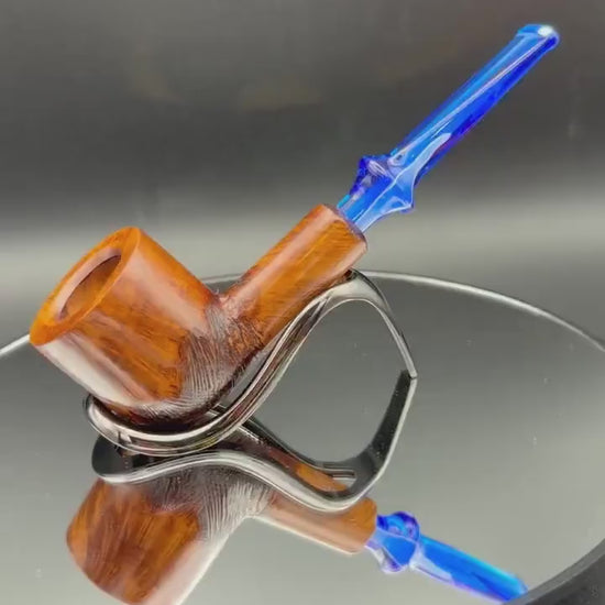 Handmade briar tobacco pipe