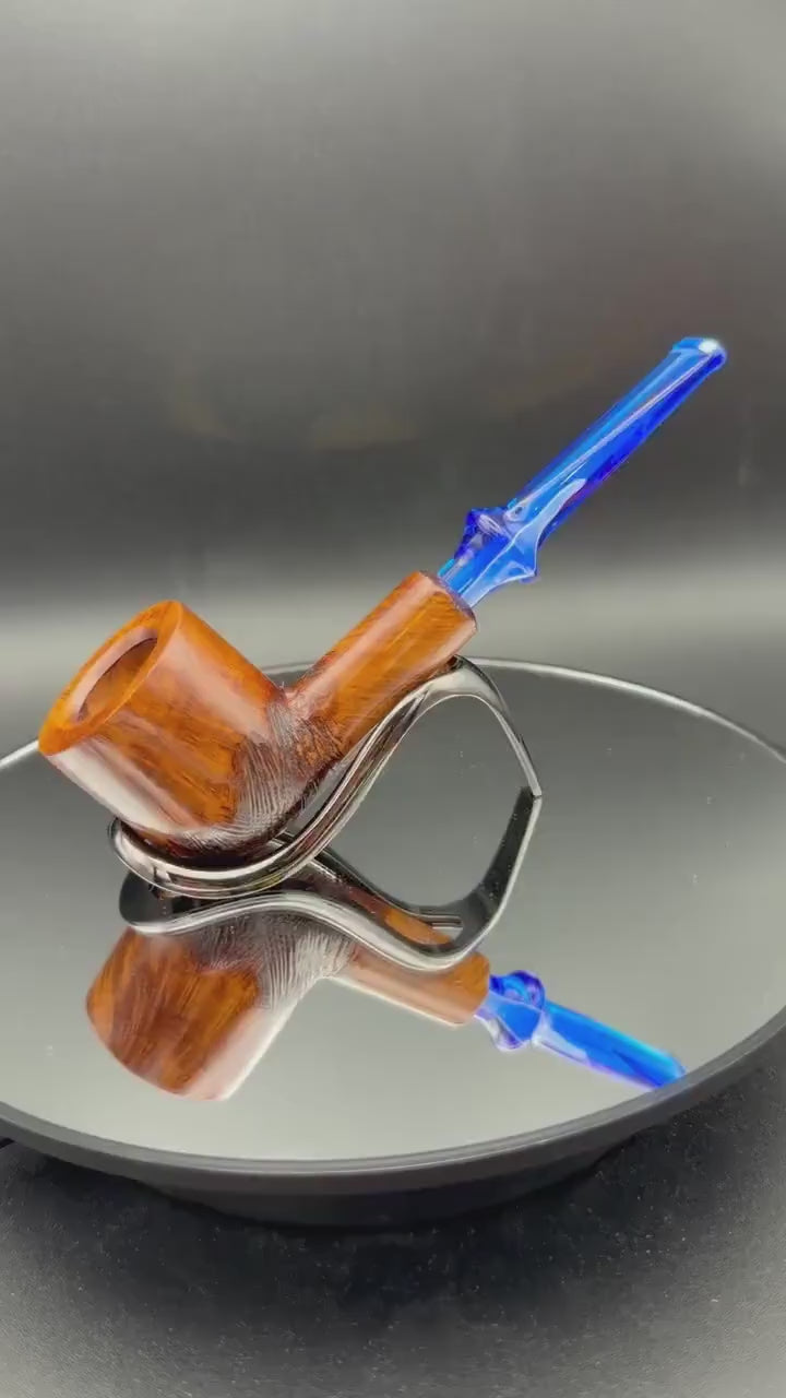 Handmade briar tobacco pipe