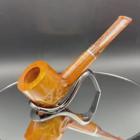 Handmade briar tobacco pipe