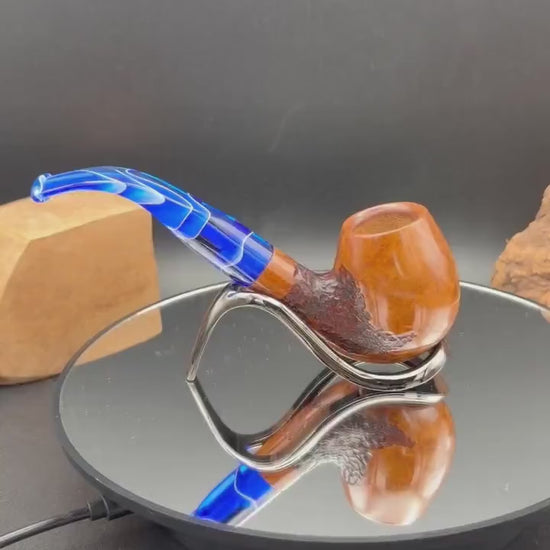 Handmade briar tobacco pipe (6mm Filter)