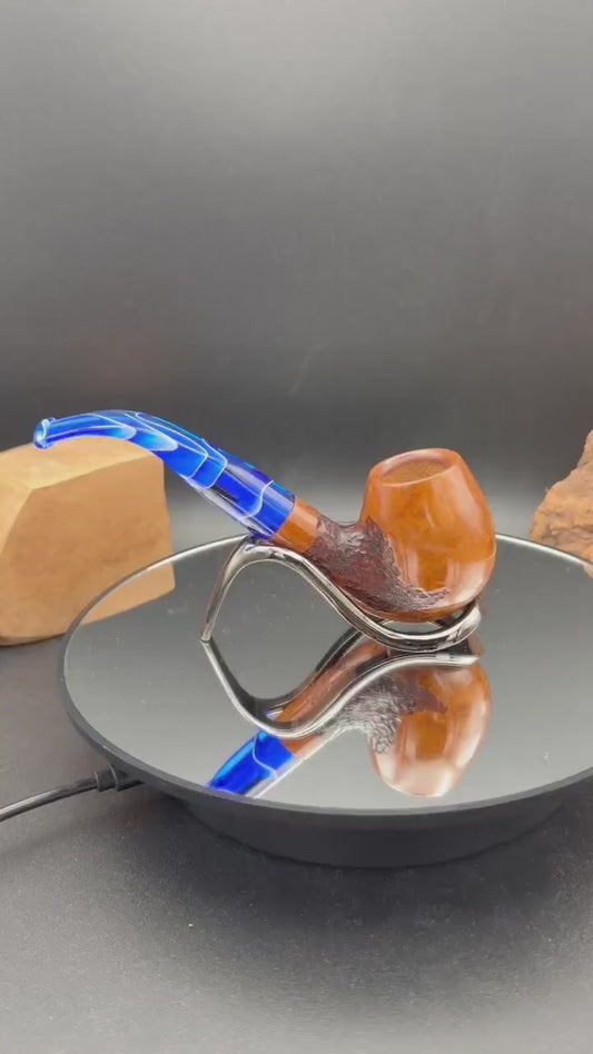 Handmade briar tobacco pipe (6mm Filter)