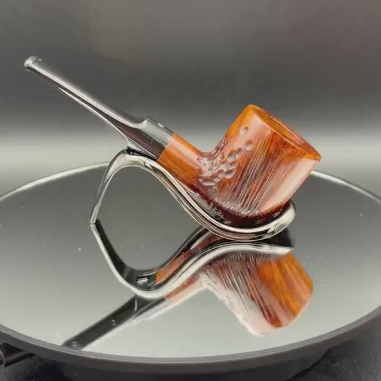 Handmade briar tobacco pipe